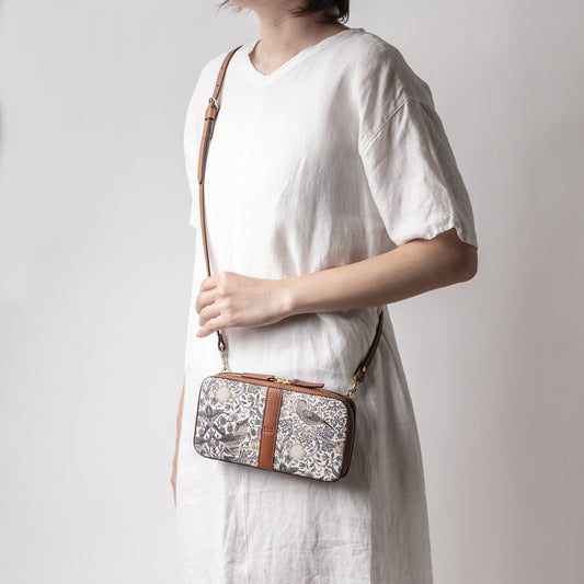 moda fabrics ミニバッグ クラシック ブラウン