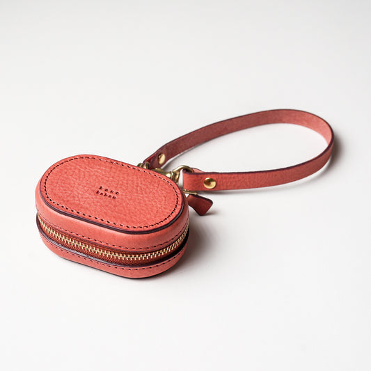 上質な本革ミニケース ピンク