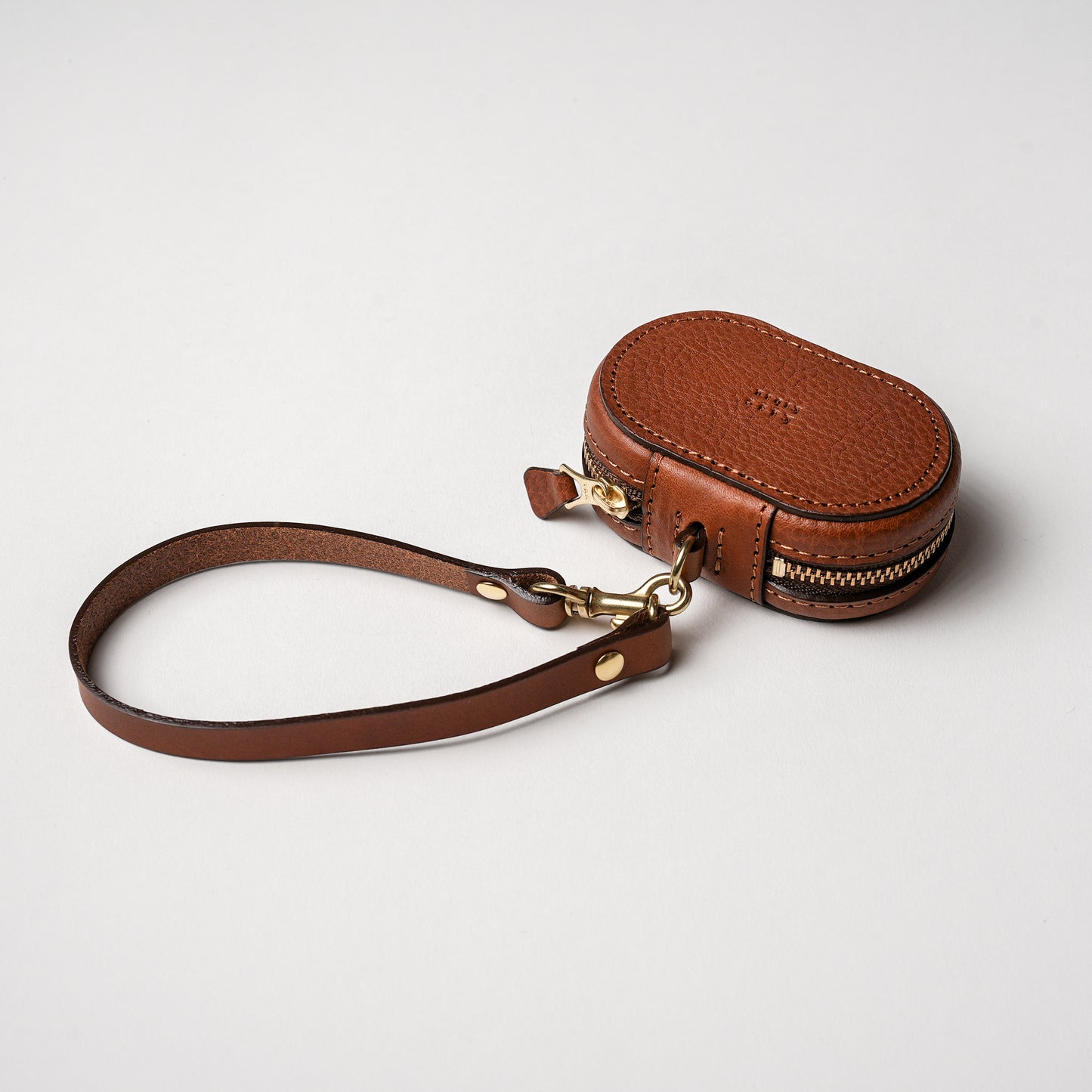 上質な本革ミニケース ブラウン