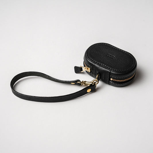 上質な本革ミニケース ブラック