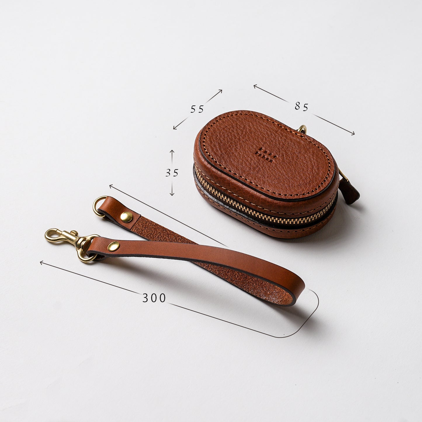 上質な本革ミニケース ブラック