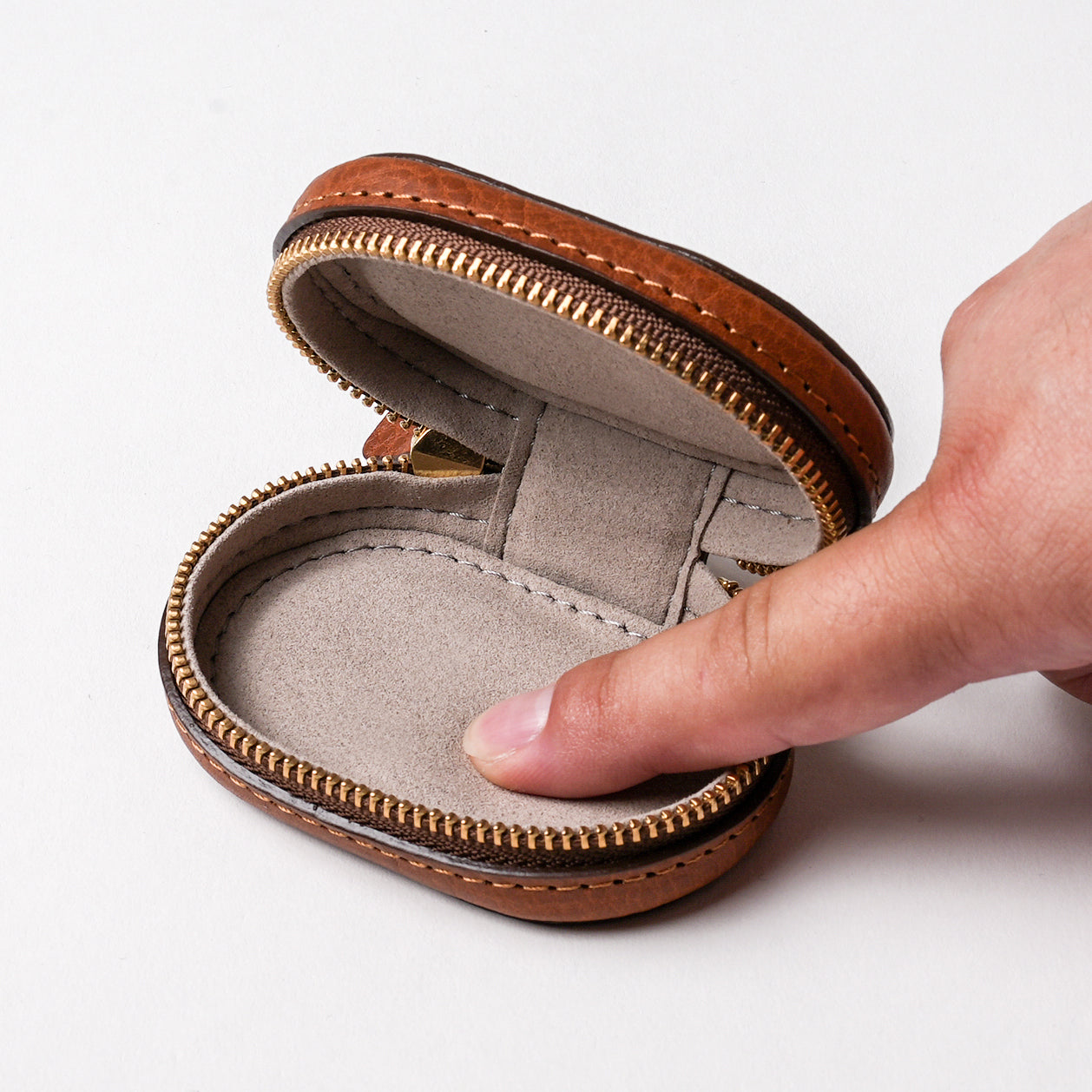 上質な本革ミニケース ブラック