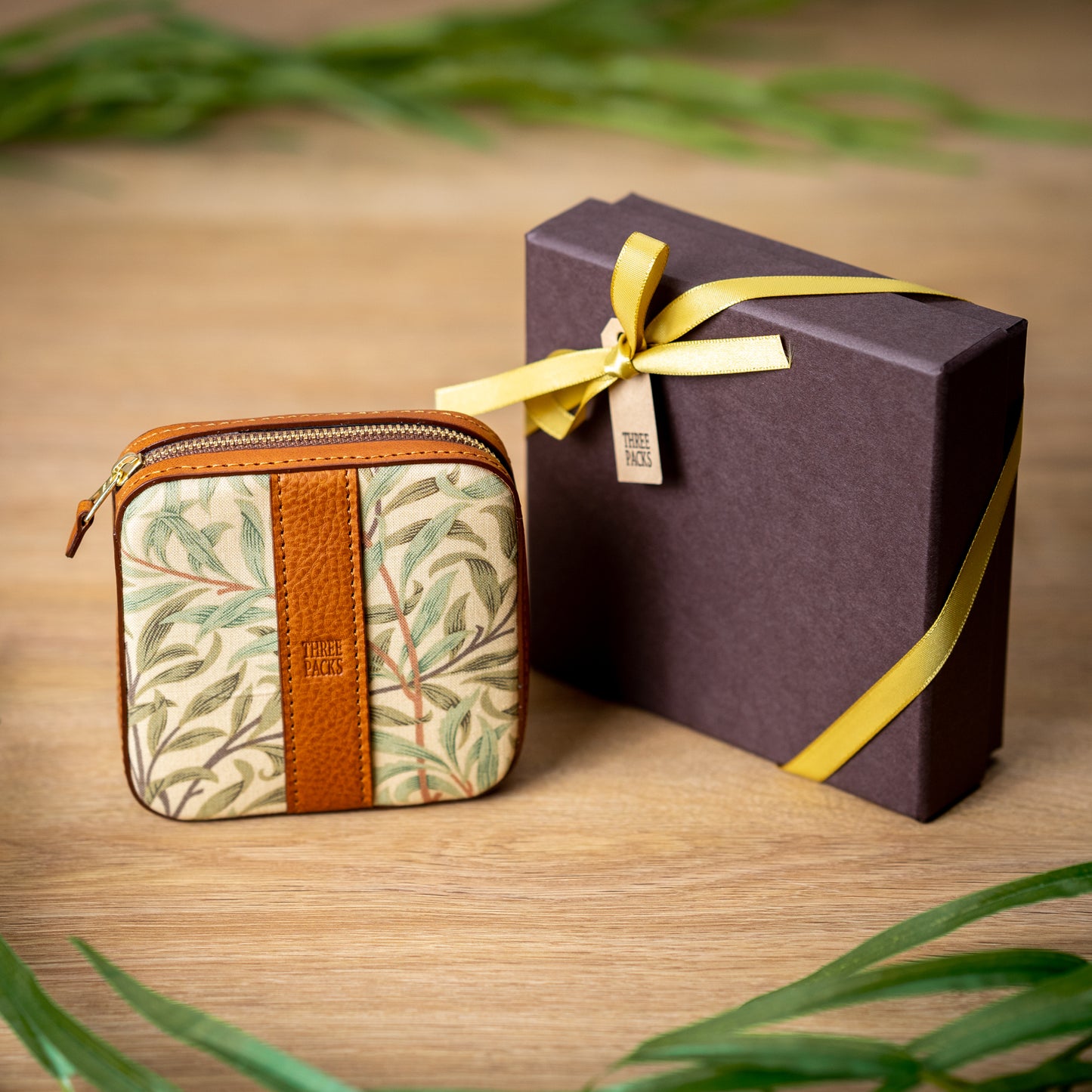 moda fabrics ウィローボウ柄 ミニポーチ