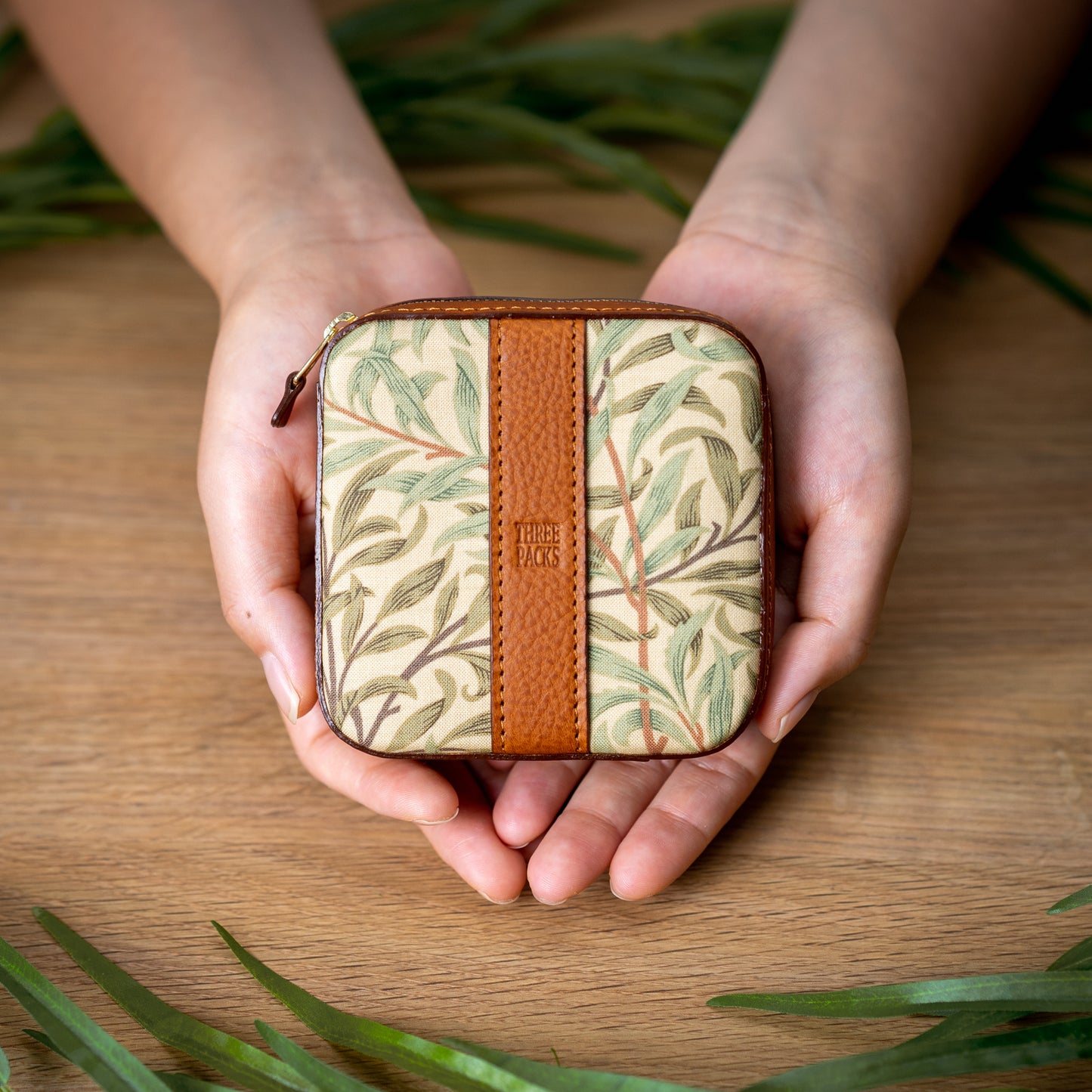 moda fabrics ウィローボウ柄 ミニポーチ