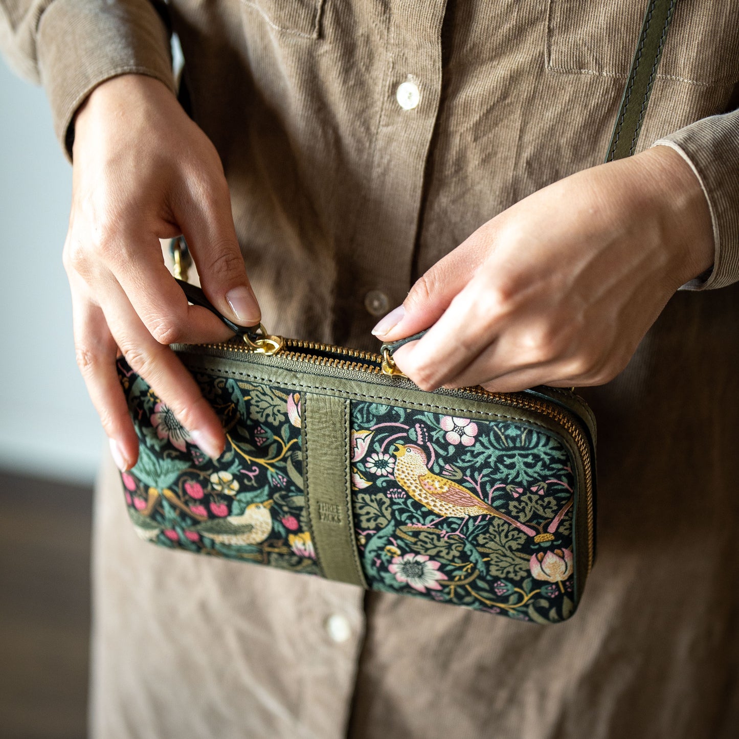 moda fabrics ミニバッグ グリージオ