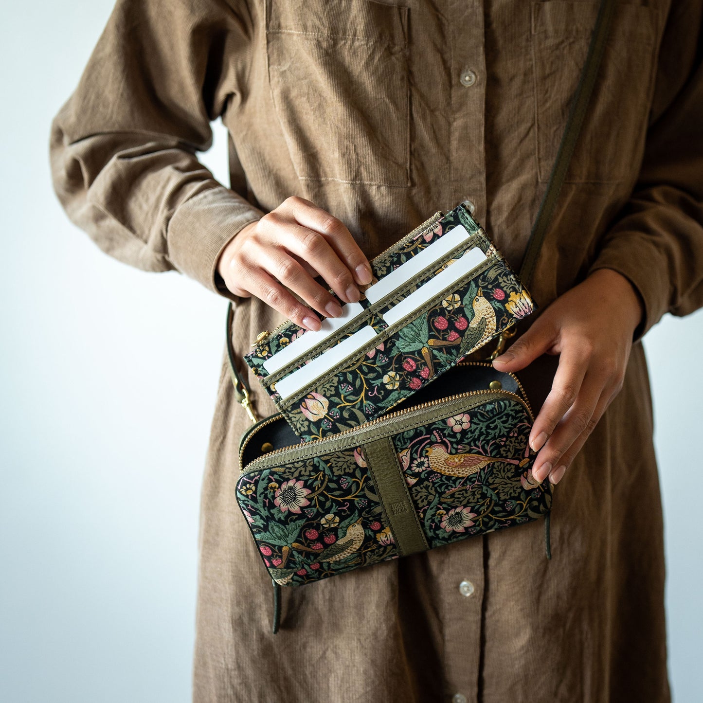 moda fabrics ミニバッグ グリージオ