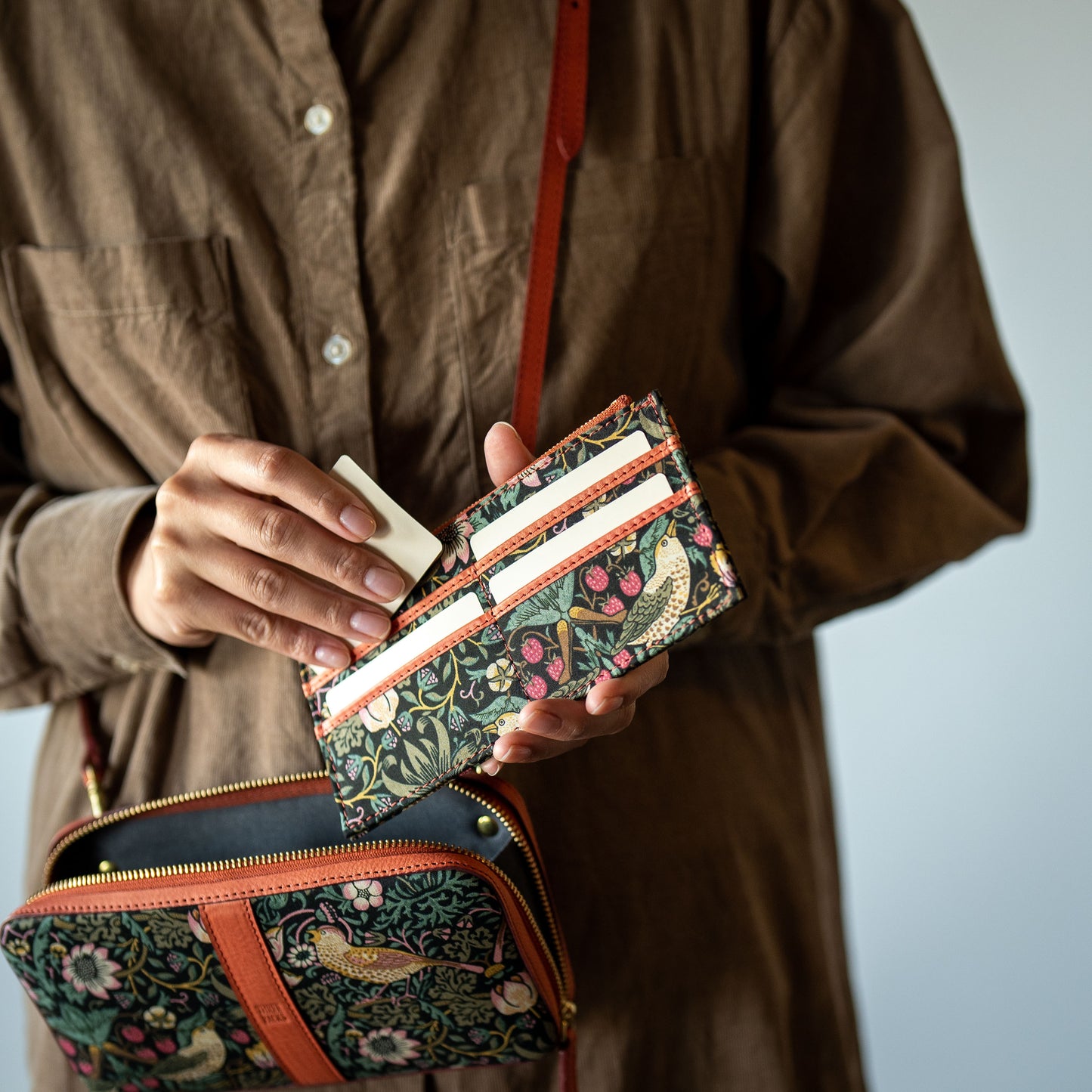 moda fabrics ミニバッグ ピンク