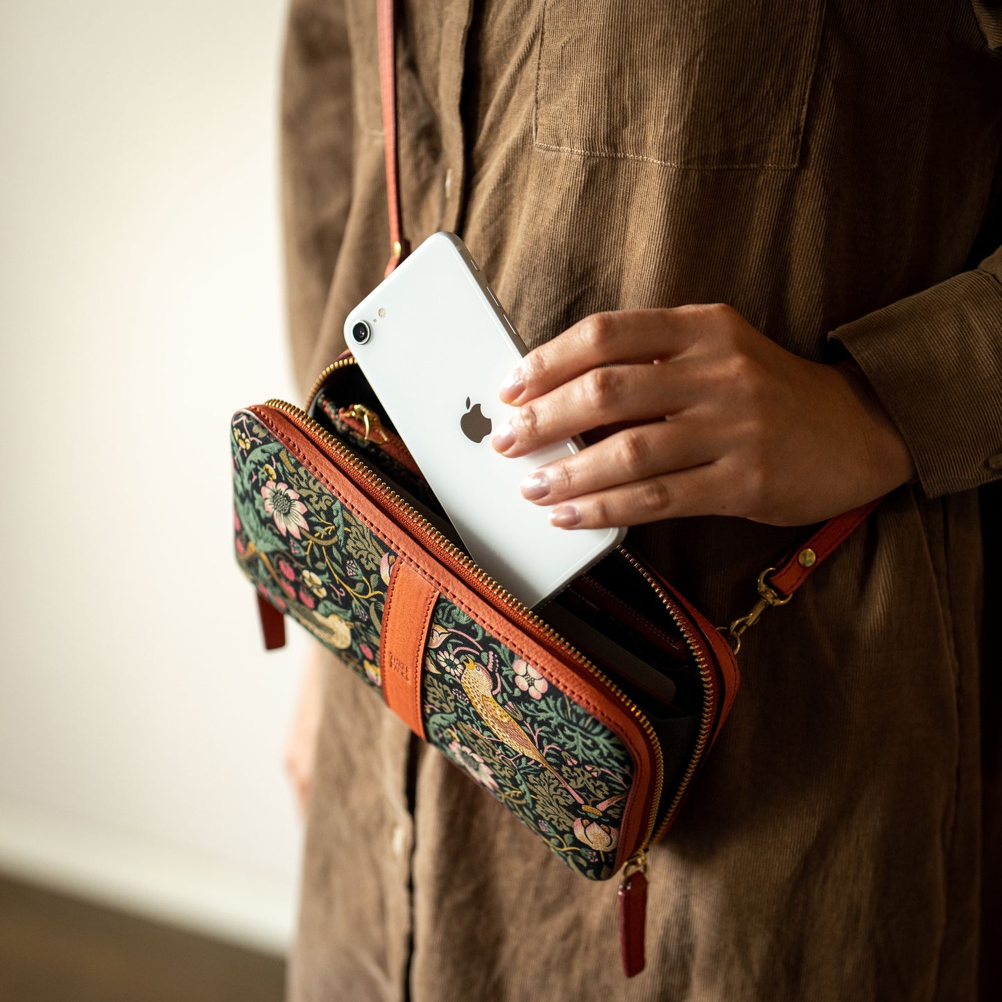 moda fabrics ミニバッグ ピンク