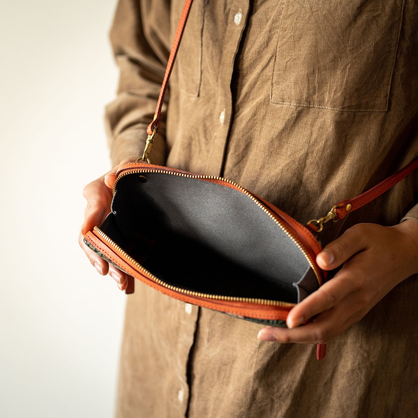 moda fabrics ミニバッグ ピンク