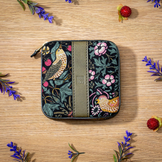 moda fabrics いちご泥棒柄  ミニポーチ