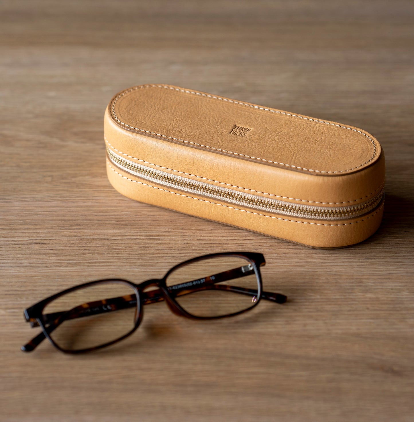 上質な本革メガネケース ヌメ