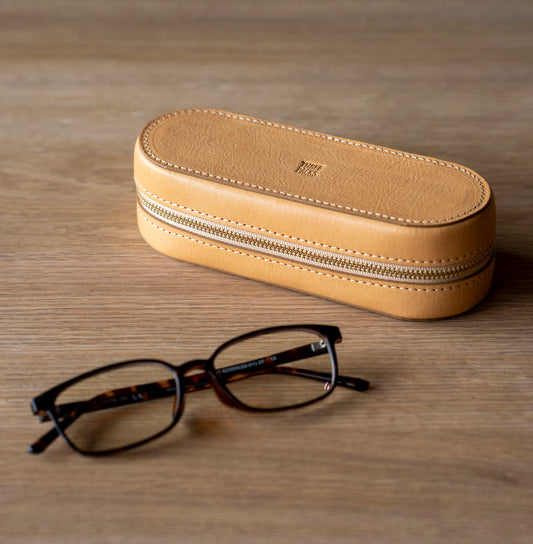 上質な本革メガネケース ヌメ