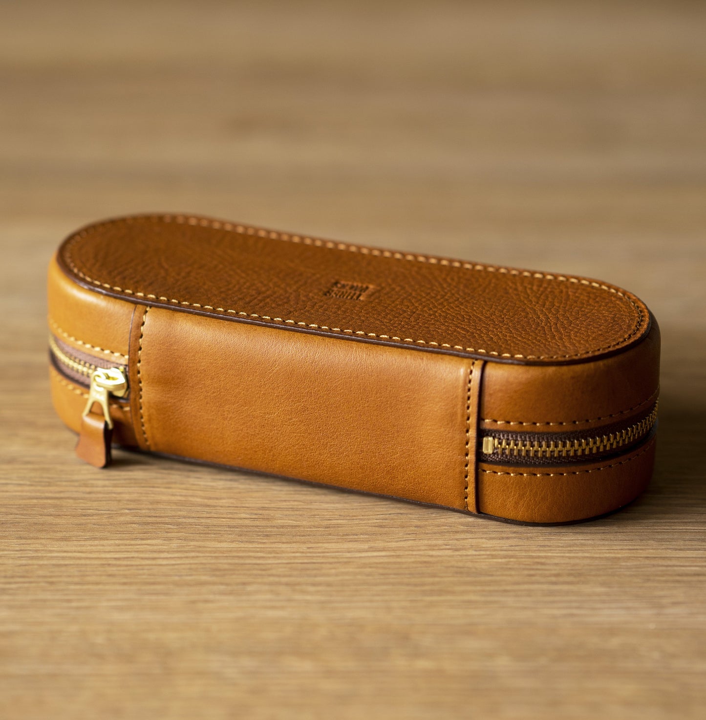 上質な本革メガネケース パープル