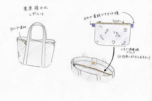 K様専用ご注文ページ【レザートート ブラック】