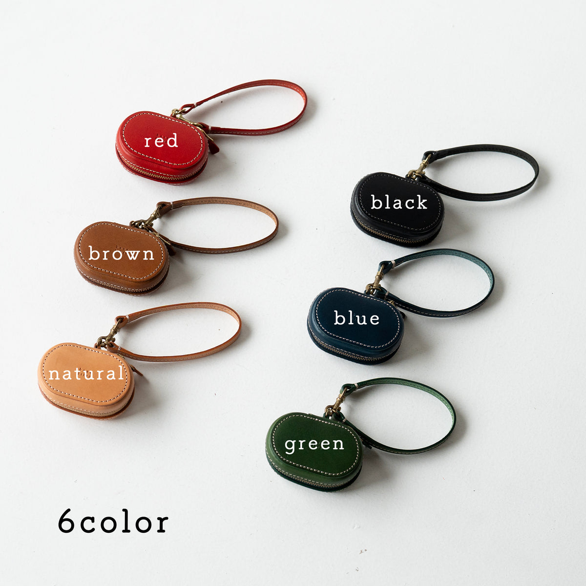 【革の宝箱】手のひらに収まる、優しい丸み。AirPodsが入る本革ミニケース ＜ ヌメ＞