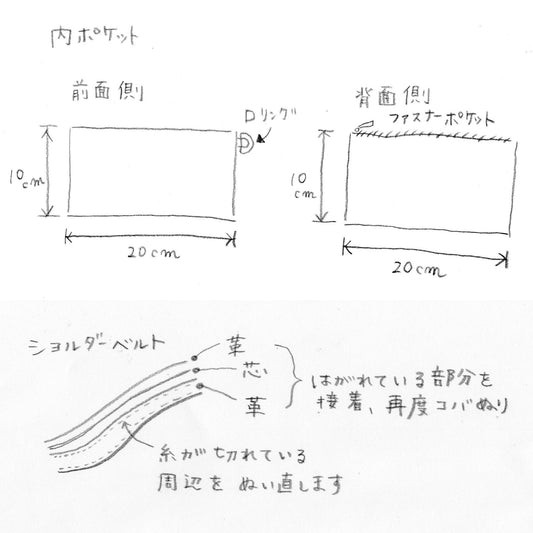 U様専用ご注文ページ【バッグのお直し】